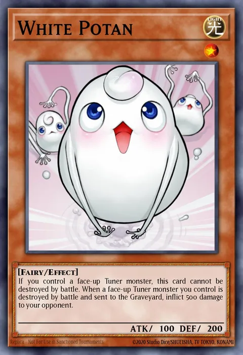 White Potan trading card