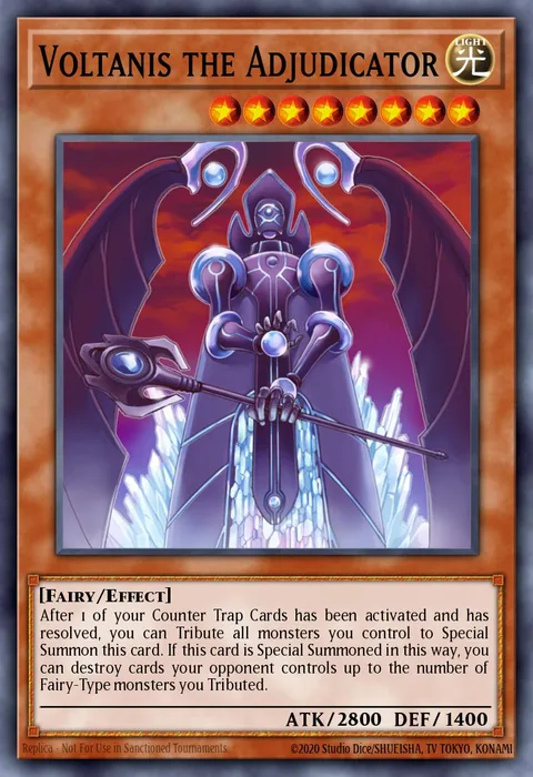 Voltanis the Adjudicator trading card