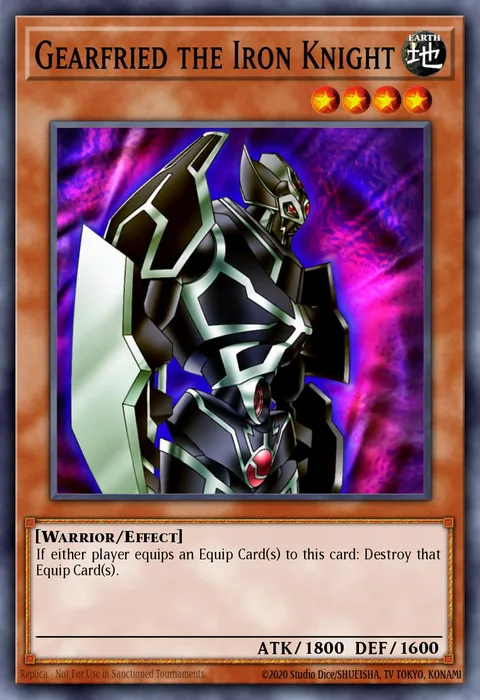 Gearfried the Iron Knight trading card