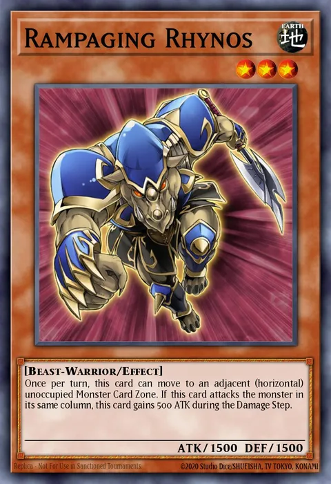 Rampaging Rhynos trading card