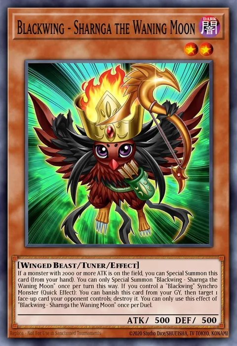 Blackwing - Sharnga the Waning Moon trading card