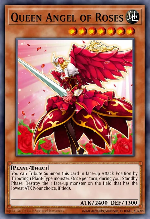 Queen Angel of Roses trading card