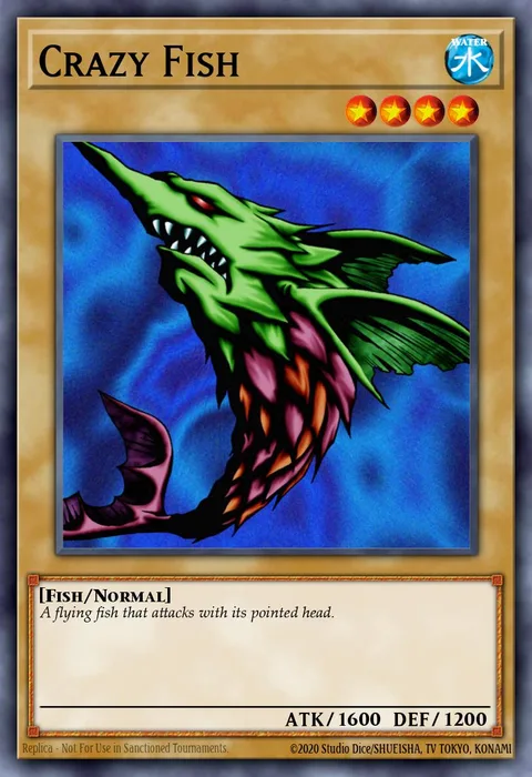 Crazy Fish trading card