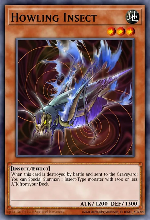 Howling Insect trading card