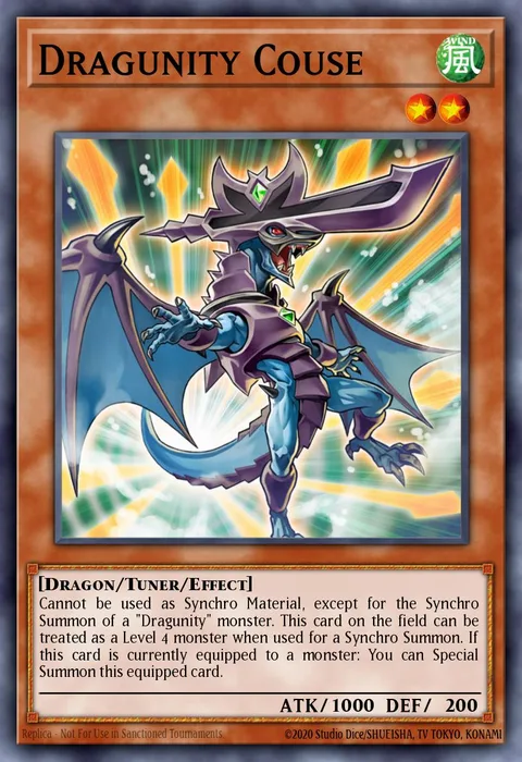 Dragunity Couse trading card