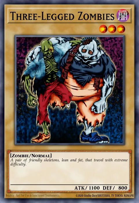 Three-Legged Zombies trading card