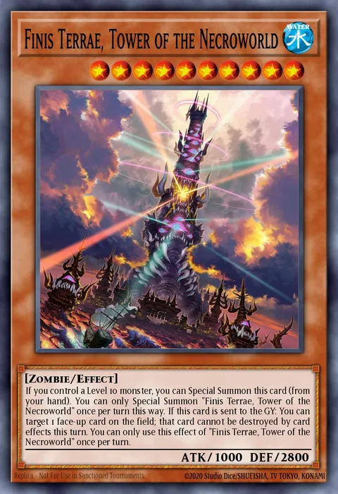 Finis Terrae, Tower of the Necroworld trading card