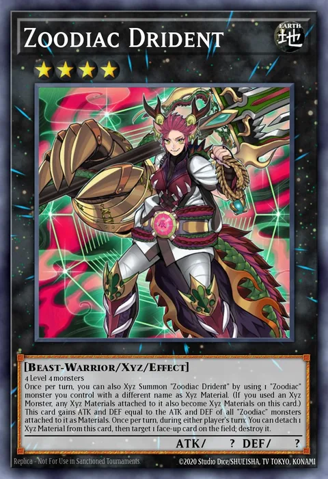 Zoodiac Drident trading card