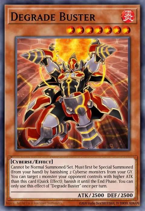 Degrade Buster trading card
