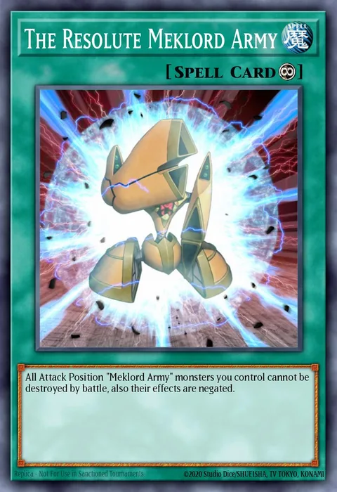 The Resolute Meklord Army trading card