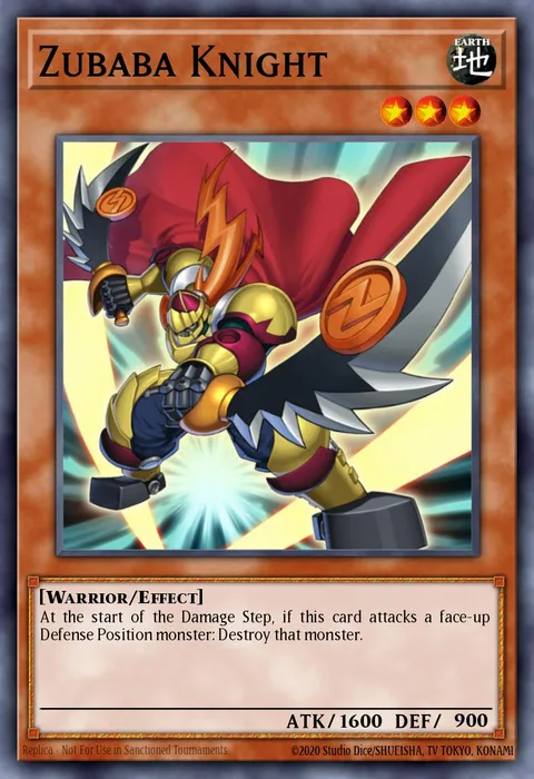 Zubaba Knight trading card