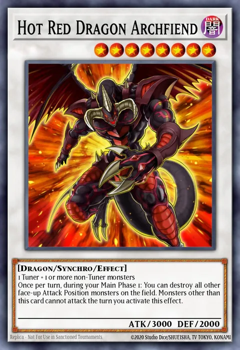 Hot Red Dragon Archfiend trading card