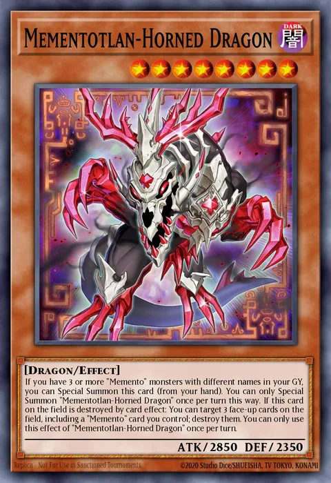 Mementotlan-Horned Dragon trading card