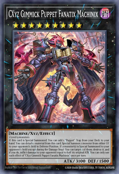CXyz Gimmick Puppet Fanatix Machinix trading card