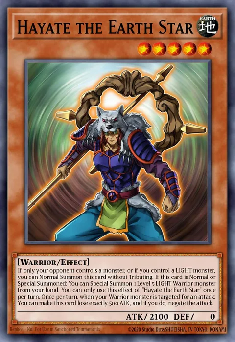 Hayate the Earth Star trading card