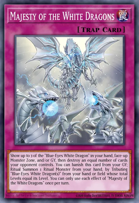 Majesty of the White Dragons trading card
