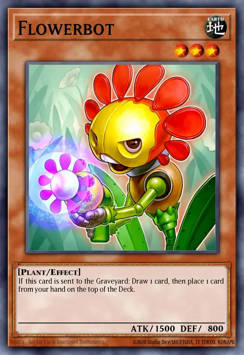 Flowerbot trading card