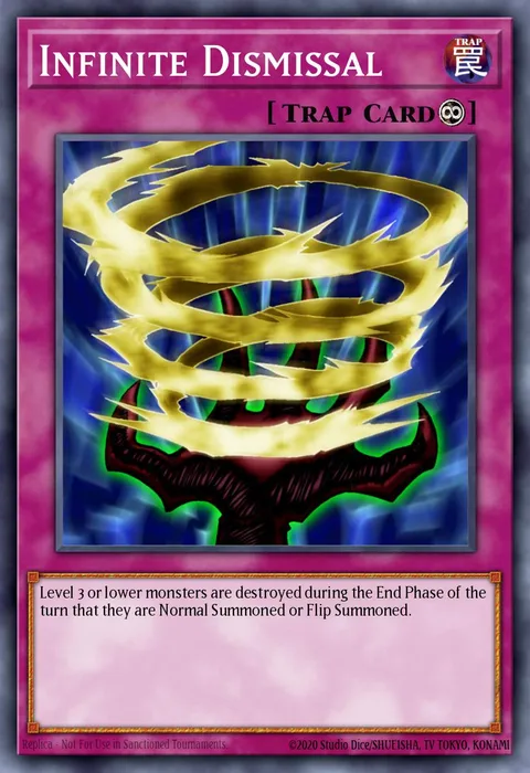 Infinite Dismissal trading card