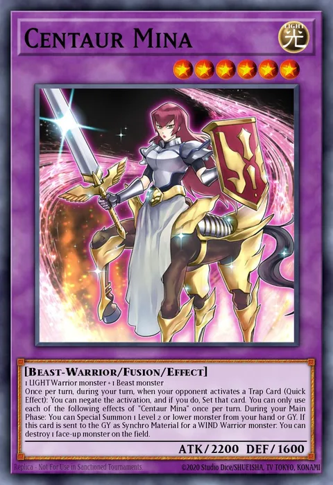 Centaur Mina trading card