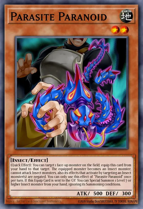 Parasite Paranoid trading card