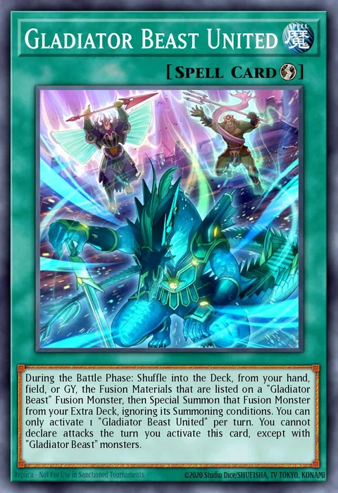 Gladiator Beast United trading card