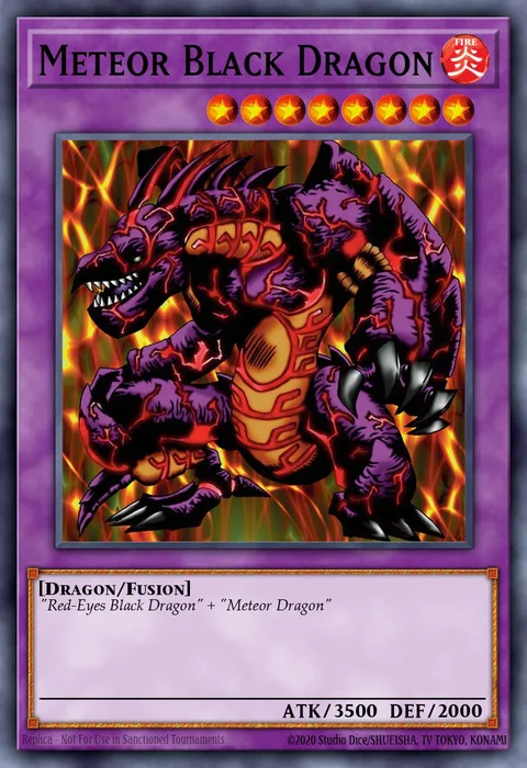 Meteor Black Dragon trading card