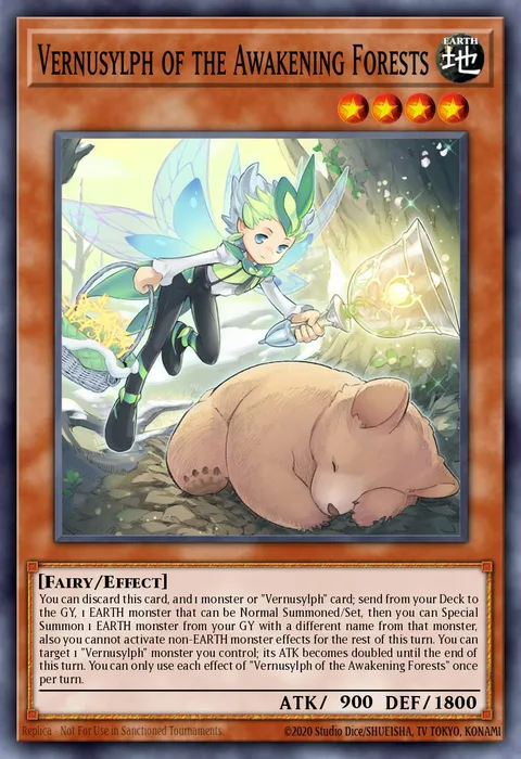 Vernusylph of the Awakening Forests trading card
