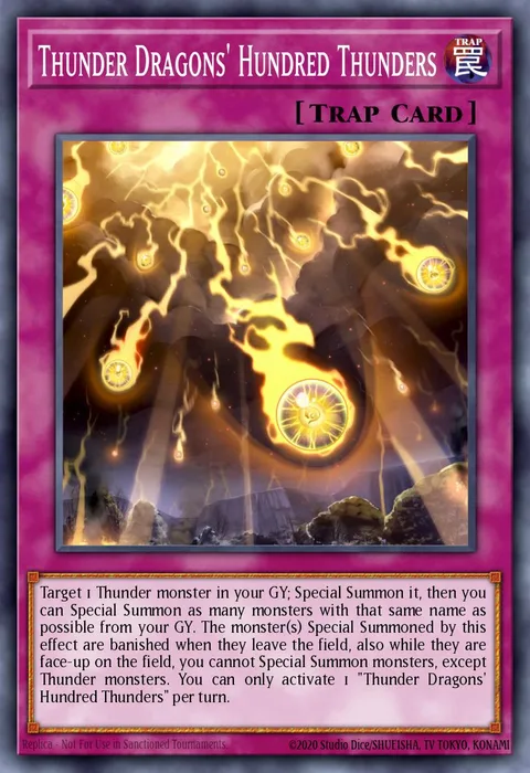 Thunder Dragons' Hundred Thunders trading card