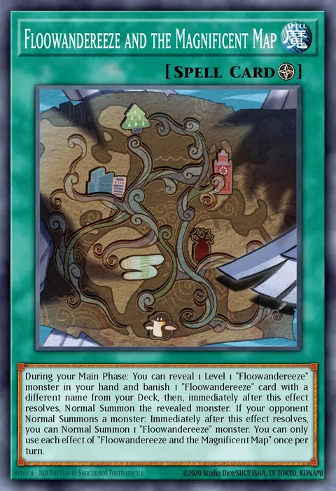 Floowandereeze and the Magnificent Map trading card
