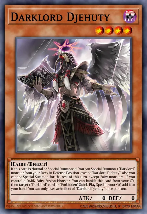 Darklord Djehuty trading card