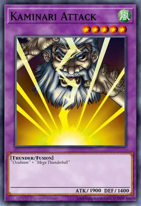 Kaminari Attack trading card
