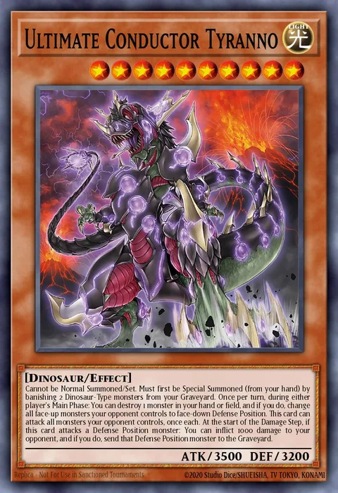 Ultimate Conductor Tyranno trading card