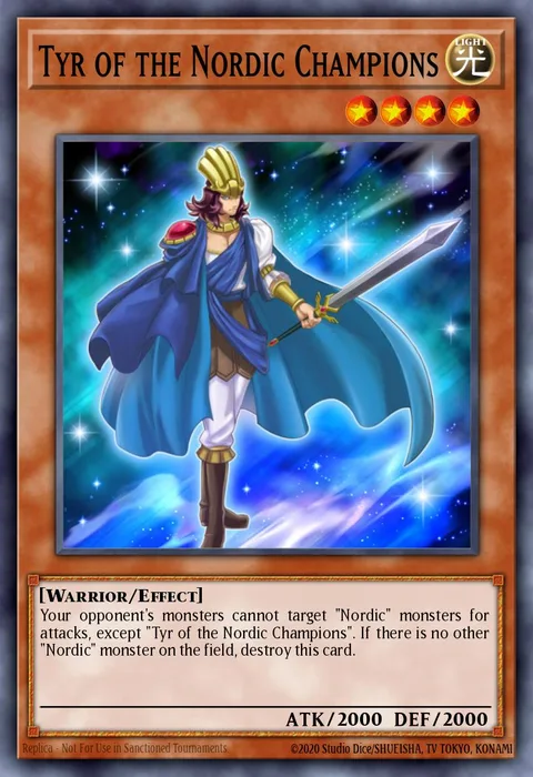 Tyr of the Nordic Champions trading card
