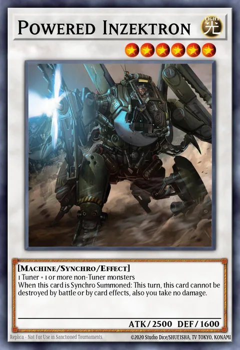 Powered Inzektron trading card
