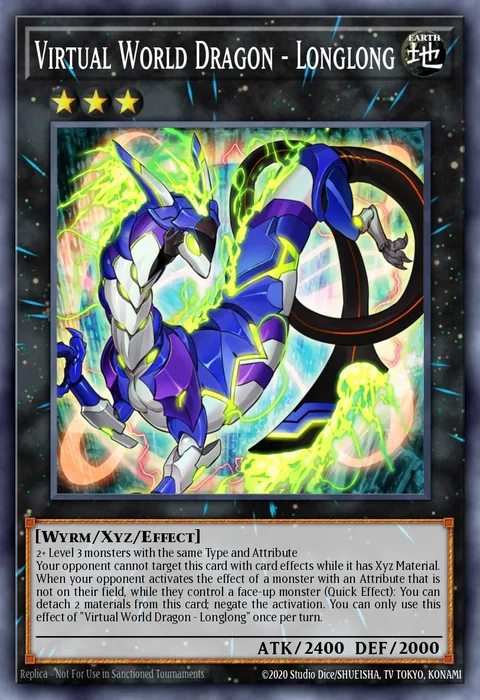 Virtual World Dragon - Longlong trading card