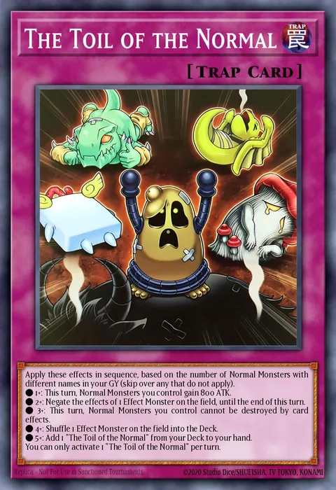 The Toil of the Normal trading card