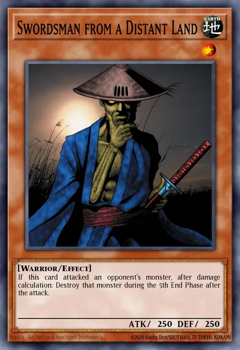 Swordsman from a Distant Land trading card