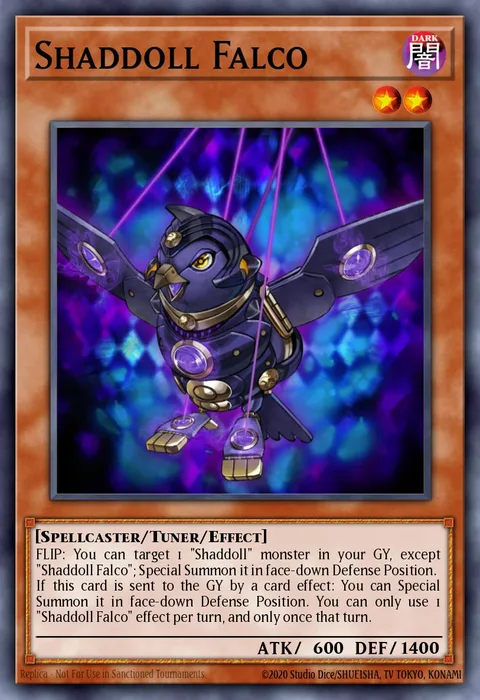 Shaddoll Falco trading card