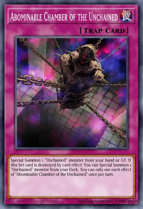 Abominable Chamber of the Unchained trading card