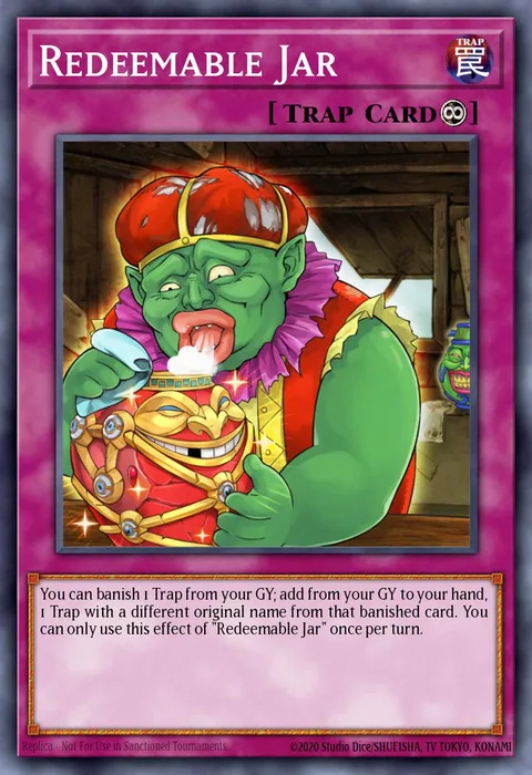 Redeemable Jar trading card