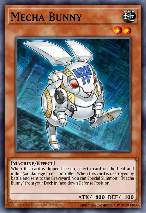 Mecha Bunny trading card