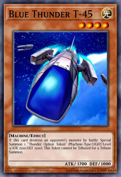 Blue Thunder T-45 trading card