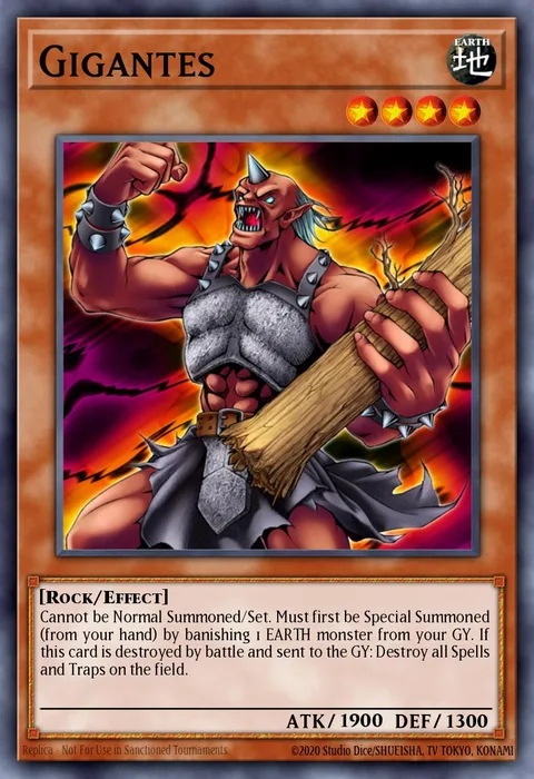 Gigantes trading card
