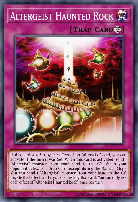 Altergeist Haunted Rock trading card