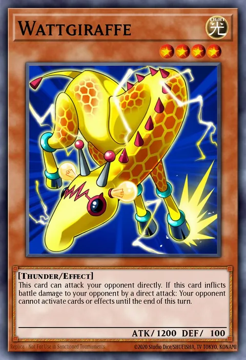 Wattgiraffe trading card