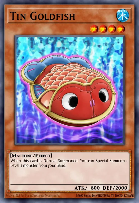 Tin Goldfish trading card