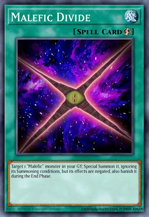 Malefic Divide trading card