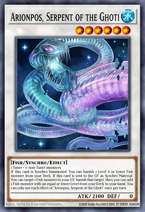 Arionpos, Serpent of the Ghoti trading card