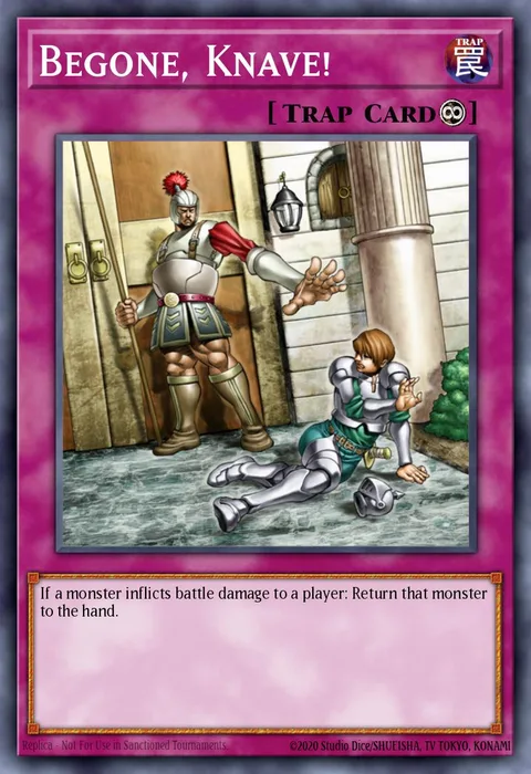 Begone, Knave! trading card
