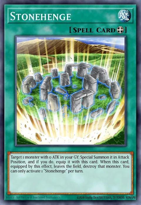 Stonehenge trading card